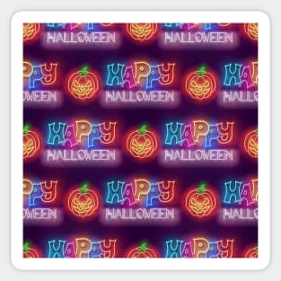 Neon Halloween design Sticker